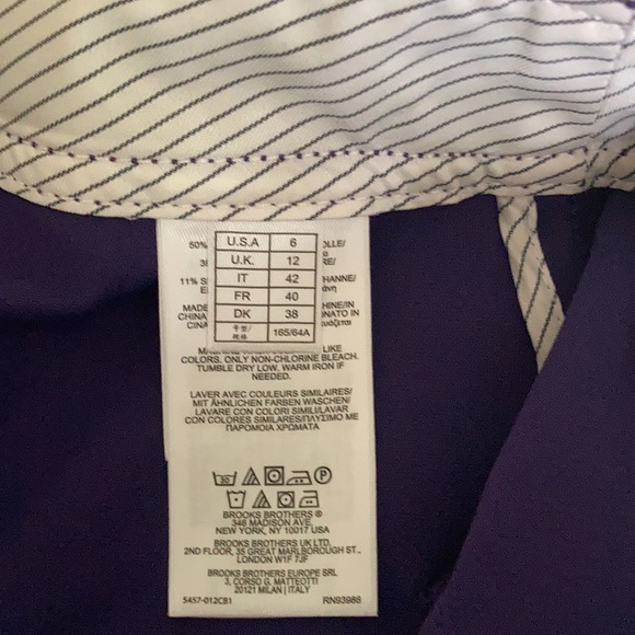 Purple Brooks Brothers skirt size 6 NWT - Picture 4 of 4